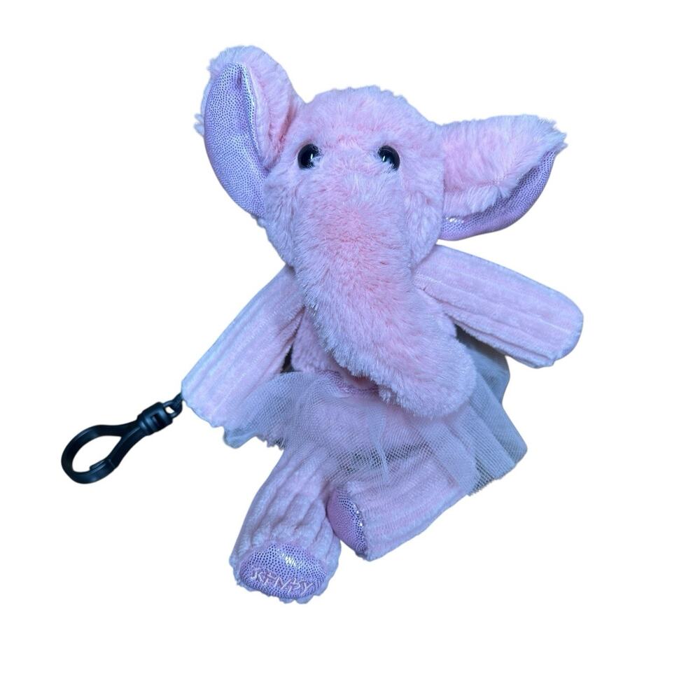 Scentsy Buddy Clip Allegra the Pink Elephant Sugar Scented Plush Ballerina 8"